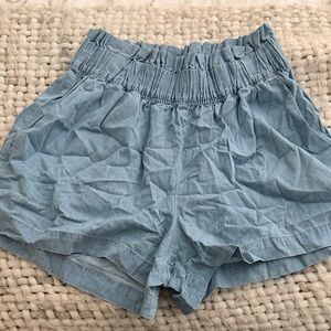 Southern Tide High Waist Light Blue Shorts